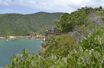 Udsigtsplatform til Knysna Heads i Sydafrika