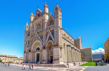 Den imponerende katedral i Orvieto, Umbrien