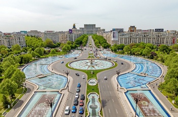 Unirii Square i Bukarest i Rumænien