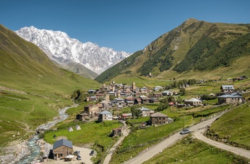 Bjerglandsbyen Ushguli, er på UNESCOs Verdensarvsliste - Georgien