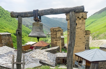 Bjerglandsbyen Ushguli, der er på UNESCOs Verdensarvsliste - Georgien