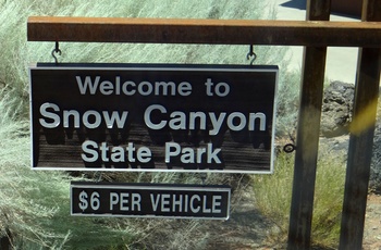 Snow Canyon State Park i Utah, USA