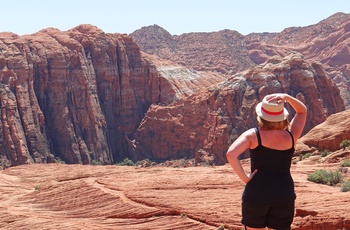 Snow Canyon State Park i Utah, USA