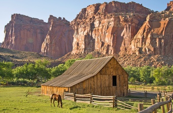 Historisk farm i Capitol Reef National Park - Utah i USA