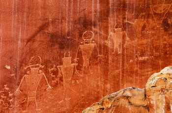 Klippemalerier i Capitol Reef National Park - Utah i USA