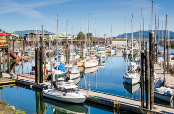 Lystbådehavnen i Campbell River - Vancouver Island