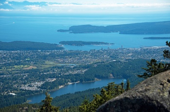 Udsigten til Nanaimo fra Mount Benson - Vancouver Island