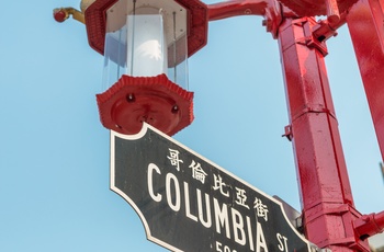 Vejskilt i Chinatown, Vancouver i Canada