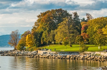 Stanley Park om efteråret, Vancouver i Canada