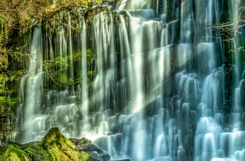 Vandfaldet Scale haw Force i Yorkshire Dales nationalpark