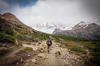 På vandring i Los Glaciares National Park - Patagonien, Argentina