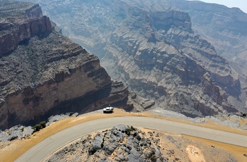 Vej mod Omans højeste bjerg, Jebel Sharms i Jebal Akhdar-bjergene