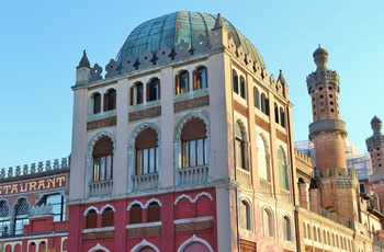 Art Nouveau bygning ved stranden Lido di Venezia, Venedig