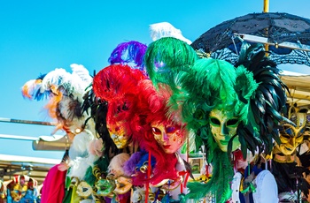 Masker på et marked i Venedig