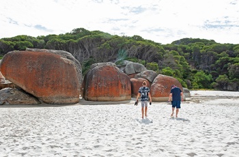 Vandretur på strand i Wilsons Promontory National Park - Victoria