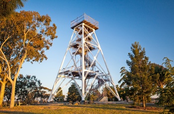 Udsigtstårn i Rosalind Park i Bendigo, Victoria i Australien