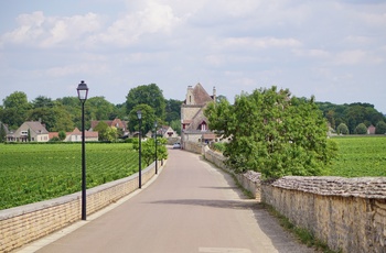 Vinlandsby på Routes des Grand Crus Bourgogne