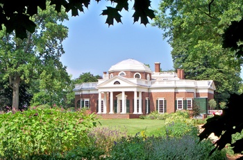 Monticello i Charlottesville - Virginia i USA