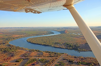 Fly over Ord River fra Kununurra - Western Australia