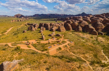 Bungle Bungles i Purnululu National Park nær Kununurra i Western Australia