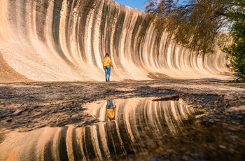 Wave Rock - en 15 meter høj bølge i granit - Western Australia