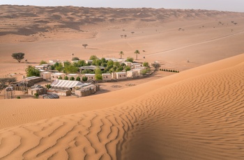 Camp i Wahiba Sands - ørken i Oman