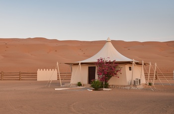 Camp i Wahiba Sands - ørken i Oman