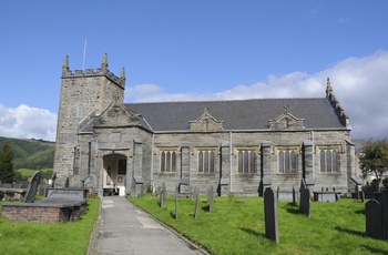 Wales - St Peter's Parish Church i byen Machynlleth