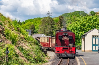 Wales - damplokomotivet Gelert Explorer på Welsh Highland Railway