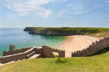 Wales - den muromkrandsede Barafundle Beach