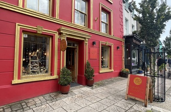 Wales - fine butikker på Heol Maendwyn i Machynlleth