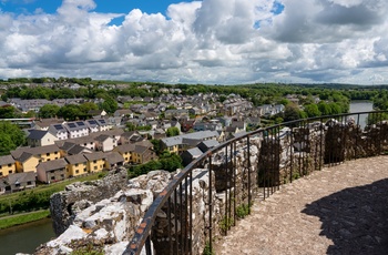 Wales - flot udsyn fra det centrale tårn i Pembroke Castle