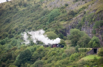 Wales - for fuld damp gennem det smukke landskab med Brecon Mountain Railway
