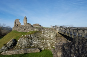 Wales - ruinerne af Montgomery Castle