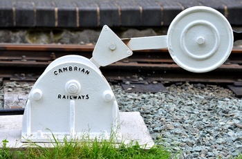 Wales - skiftespor på Welshpool & Llanfair Light Railway (Foto - Cymru Wales Crown Copyright)