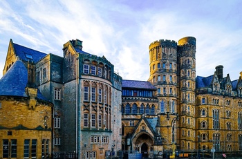 Wales - smukke huse tilhørende  Aberystwyth University