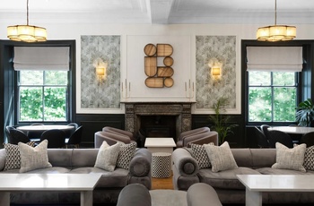 Wales, Betws-y-Coed - cocktail loungen på Gwydyr Hotel