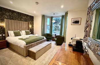 Wales, Betws-y-Coed - de luxe værelse på Gwydyr Hotel