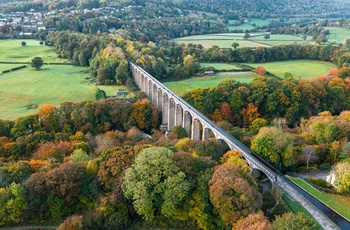 Wales, Llangollen - Pontcysyllte Aqueduct set fra oven
