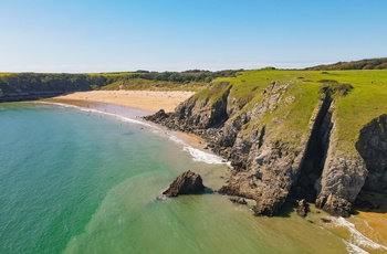 Wales, Pembrokeshire - den godt skjulte strand Barafundle Bay
