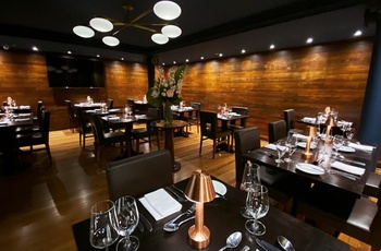 Wales, Swansea - restauranten på Morgans Hotel