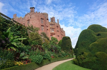 Wales, Welshpool - Powis Castle i grønne omgivelser
