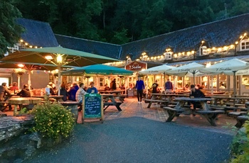 Restauranten Y Stablau i landsbyen Betws Y Coed, Snowdinia i Wales