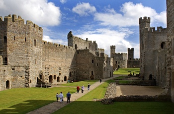 Spændende historisk besøg på Caernarfon Castle i Wales