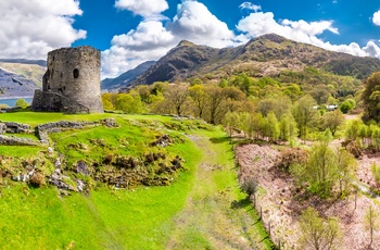 Slotsruinen Dolbadarn Castle i Llanberis - Wales