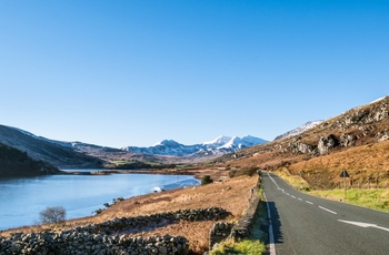 Vej gennem Snowdonia National Park, Wales