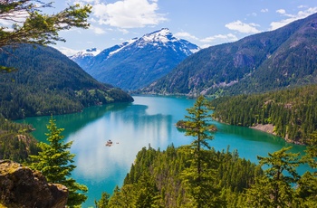 Diablo Lake i North Cascade National Park i Washington State
