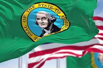 Washington og Starts and Stripes Flag