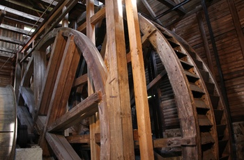 Det store træmøllehjul i sølvminen Grube Samson i St. Andreasberg - Copyright Jochen Klähn