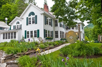 West Mountain Inn - huset om sommeren, Vermont i USA